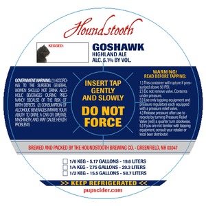 Houndstooth Goshawk Highland Ale January 2017