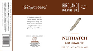 Birdland Brewing Company Nuthatch February 2017