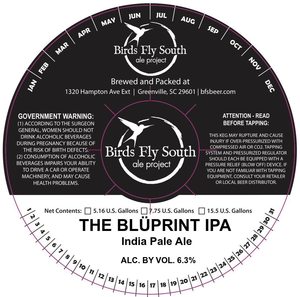 Birds Fly South Ale Project The BlÜprint IPA February 2017
