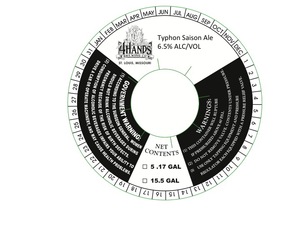 4 Hands Brewing Company Typhon Saison February 2017