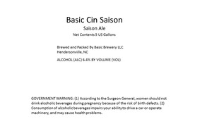 Basic Brewery LLC Basic Cin Saison