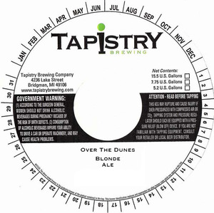 Tapistry Brewing Company, Inc. Over The Dunes February 2017