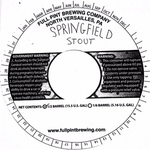 Full Pint Brewing Company Springfield February 2017