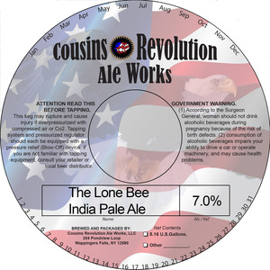 Cousins Revolution Ale Works The Lone Bee India Pale Ale