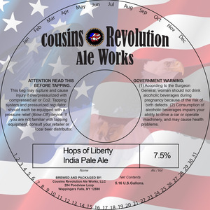 Cousins Revolution Ale Works Hops Of Liberty India Pale Ale