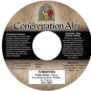 Congregation Ales Forbidden Fruits Series- Cherry February 2017