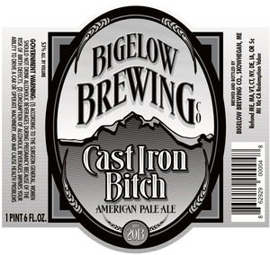 Bigelow Brewing Company Cast Iron Bitch February 2017