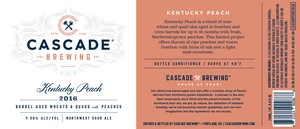 Cascade Brewing Kentucky Peach