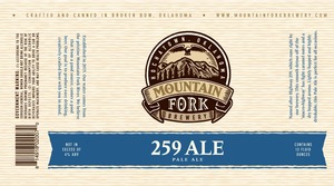 Mountain Fork Brewery 259 Ale February 2017