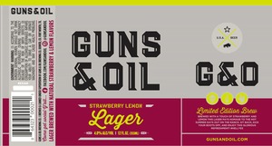 Guns & Oil Brewing Co Strawberry Lemon Lager February 2017