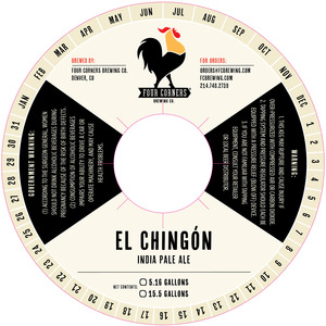 Four Corners Brewing Co El Chingon IPA February 2017
