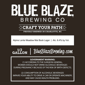 Blue Blaze Brewing Co. Alpine Lente Meadow