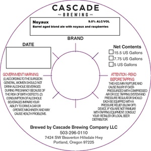 Cascade Brewing Noyaux February 2017