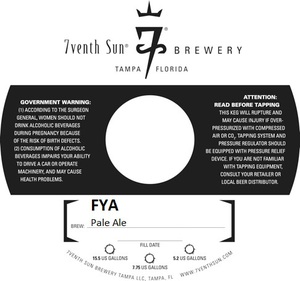 7venth Sun Brewery Fya March 2017