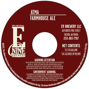 Atma Farmhouse Ale February 2017