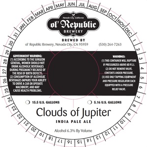 Ol' Republic Brewery Clouds Of Jupiter