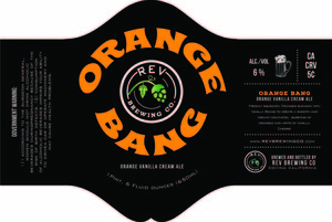 Rev Brewing Co. Orange Bang Cream Ale March 2017