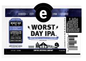 Empire Brewing Company Worst Day IPA