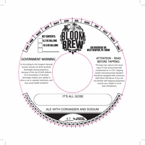 Bloom Brew It's All Gose