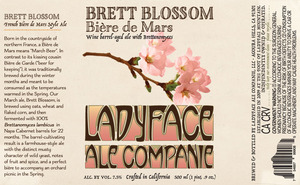 Brett Blossom BiÈre De Mars Wine Barrel-aged Ale With Brettanomyces March 2017