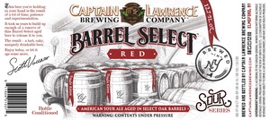 Captain Lawrence Brewing Barrel Select Red March 2017