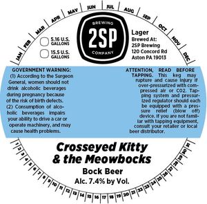 2sp Brewing Company Crosseyed Kitty & The Meowbocks March 2017