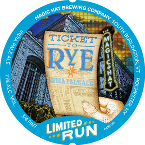Magic Hat Ticket To Rye India Pale Ale March 2017