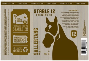 Stable 12 Brewing Company Sallertang Pils March 2017