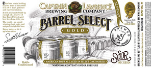 Captain Lawrence Brewing Co Barrel Select Gold March 2017