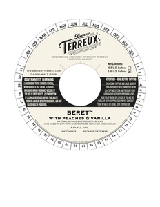 Bruery Terreux Beret With Peaches And Vanilla March 2017
