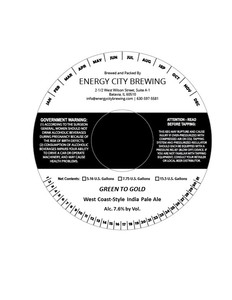 Energy City Brewing Green To Gold March 2017