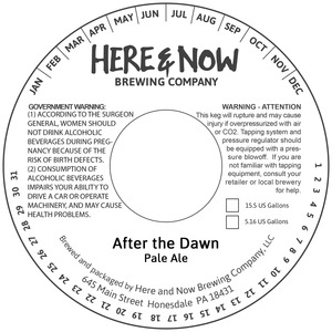 Here & Now Brewing After The Dawn March 2017