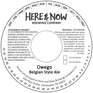 Here & Now Brewing Owego March 2017
