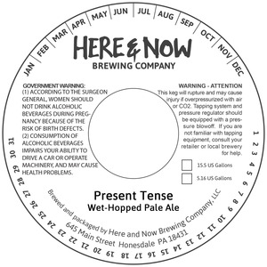Here & Now Brewing Company Present Tense March 2017