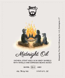 The Beer'd Brewing Company Midnight Oil Oatmeal Stout March 2017