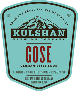 Kulshan Brewing Co. Gose March 2017