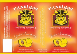 Fearless Brewing Company Peaches & Cream Ale March 2017