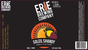 Erie Brewing Company Soleil Shandy