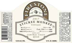 Firestone Walker Brewing Company Stickee Monkee March 2017