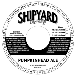 Shipyard Brewing Co Pumpkinhead Ale March 2017