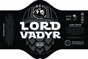 Rev Brewing Co. Lord Vadyr March 2017