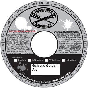 Pipeworks Brewing Company Galactic Golden Ale March 2017