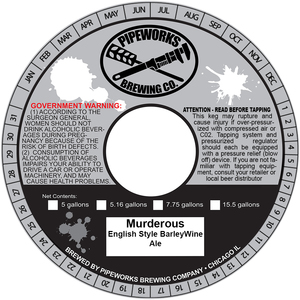 Pipeworks Brewing Company Murderous April 2017