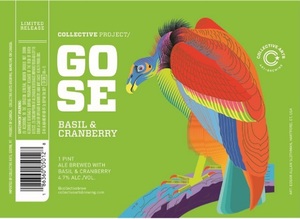 Collective Arts Gose Basil & Cranberry March 2017
