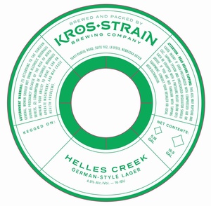 Kros Strain Brewing Helles Creek