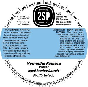 2sp Brewing Company Vermelho Fumaca March 2017