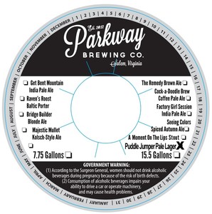 Parkway Brewing Company Puddle Jumper Pale Lager