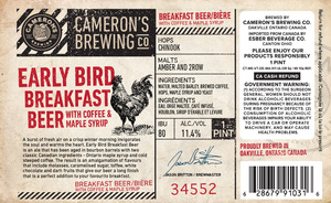 Cameron's Early Bird Beer 