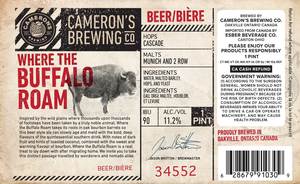 Cameron's Buffalo Roam Beer 