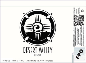Desert Valley Brewing Stout March 2017